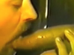 Sucking trucker cock at the Gloryhole