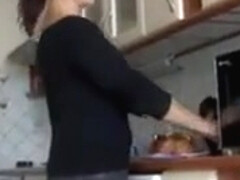 Amateur mature on the table