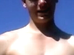 Amazing male in exotic str8, public sex gay porn video