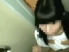 Horny Japanese girl in Check JAV video uncut