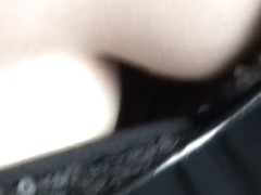 Japanese goth-like hottie in this downblouse video