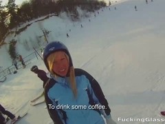 Snowboarder honey likes dick