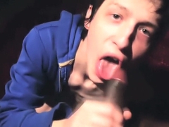 Twink Gags On Black Cock