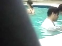 Sex in the pool and no one seems to give a damn.