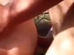 Arab boy gets a blown in the woods