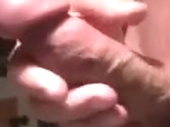 Jerking, Edging, Cumming... Big Hard White Cock. Homemade