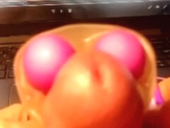 Steveohtoys cockring & USB powered dual-eggs edge me for Britney Amber trib