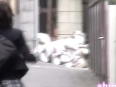 Japan sharking in the street free video 