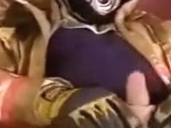 Slutty firefighter wanks off