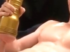 GIANT SPUNK FOUNTAIN after MAD Fleshlight Jerkoff