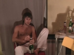 Logan in home made sex vid with an aroused guy and a gal