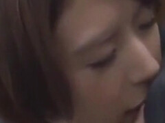 Her panties get wet with fingering and are then fingered so hard that they are soaking wet.