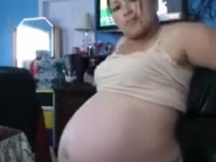 One day before giving birth