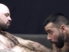 Hairy gay anal sex with cumshot