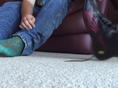 Men's Foot Fetish: Sheer socks