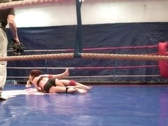 Erotic fight club demonstrates the hot couple: Angel Rivas, Niky Gold