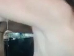 Deepthroating a sex-toy