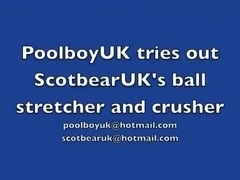 PoolboyUK tries Scotbear UK's ball stretcher and crusher