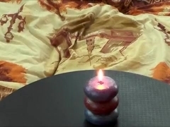 Russian Cums on a candle