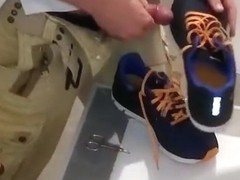 Asics Running Sneaker receive cut and cum inside...