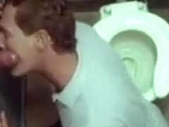 Swallowing cum through the gloryhole