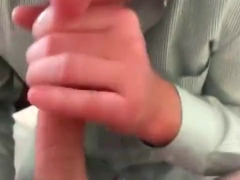 Daddy sucks my cum out