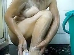 Indian gujju bhabhi bathing