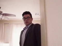 Big busty pornstar fucks a stuttered reporter