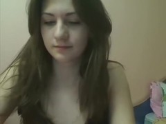 immature hottie strips on a webcam show