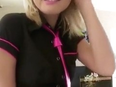 Blondi takes a pin in the ass