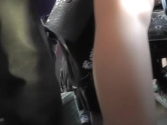 Hose upskirt on a bus