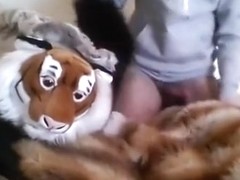 Fur, plushie and hoodie play