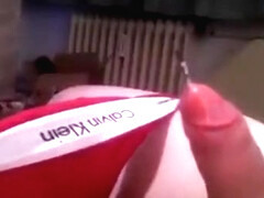 Bondman punishes his pecker with a mousetrap and large spunk fountain