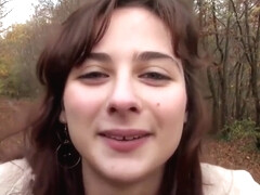 Amateur Teen Sucks And Fucks Big Black Cock Outdoors