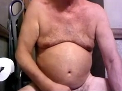 Turkish grand pa cum in napkins