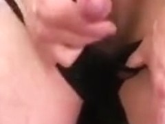 Jerk off in front of a TV