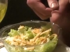 Salad drenched in piss