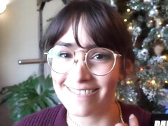 Skinny And Shy Kitty Valance Sheds Her Nerdy Nature For Cock