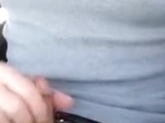 Stopped in the car to jerk, chat and cum on my way home