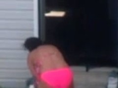 Spying on a Pink Bikini MILF 2 (nice horny ass)