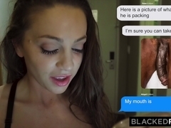 BLACKEDRAW Abigail Mac's Husband Sets Her Up With Biggest BBC In The World