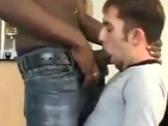 white boy sucks a bbc for his safety
