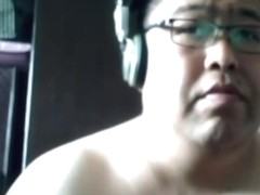 asian chubby cum under the table