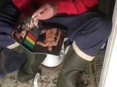 nlboots - toilet, porn book, long johns and boots