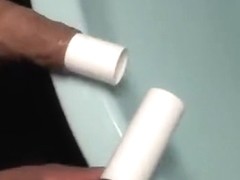 Interracial Docking (with Plastic Tube Inside)