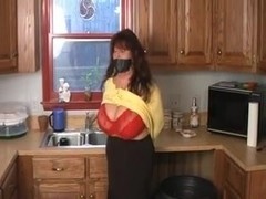 Elane Grabbed Taped and Gagged