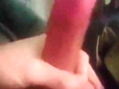 me stroking my cock and cumming