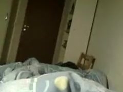 Masturbating on the bed