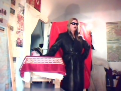 Domina Madame Crudelitas in Leather Coat 1