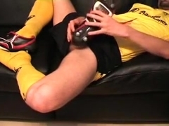 German Soccer Kit Jerk Off with Boots and Socks